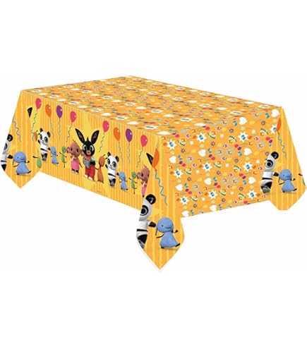Tovaglia Di Plastica Bing Per Feste - 1.2x1.8 M, Design Colorato Per Compleanni Bambini - Foto 3