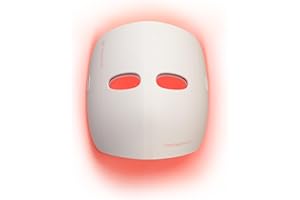 Therabody Mask Glo, LED Face Mask with Red, Blue, & Infared Light, Vibrating Massage, Cordless Design, Adjustable Straps, and USB-C Charging