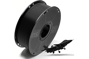 Inslogic PLA Pro 1.75mm Pre-Dried Filament Moisture Protection 3D Printer Filament 1kg Spool,50-300mm/s,±2.0mm Accuracy, Fit for Most FDM Printers (Black)