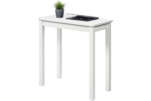 ‎HAGGE HOME hagge home Skandinavisch Holz Tisch Schreibtisch Kleiner Tisch Esstisch Computertisch Küchentisch Office Desk PC Tisch Homeoffice Esszimmertisch Wohnzimmertisch Arbeitszimmertisch 75x38 Weiß