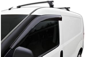 SCOUTT | Windabweiser Passend Für Doblo 2 ab 2010 Set 2-TLG, Vorne, Regenabweiser, Klebende Dunkel, Aerodynamisch, Einfache Montage