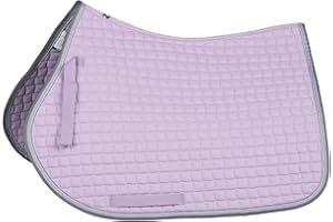 HORZE, Tapis de Selle Mixte Adepto, pour Cheval et Poney, Violet, P