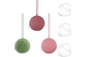 RHHGHY 3 Pcs Portachupete Bebe De Silicon, Guarda Chupetes Bebe, Estuche Para Guardar Chupetes, Caja Chupete Para Bebé Bolsa Cambiador Cochecito Viaje Casa (B)