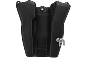 FAUITAY Réservoir de Carburant, Réservoir D'essence, Réservoir de Carburant Noir Dirt Pit Bike avec Bouchon de Remplacement Compatible pour XR50 CRF50 SR70 SR70B SR70c SR110