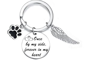 WAECEIP Dog Keyring Dog Memorial Gifts Sympathy Gift Memorial Gift Cat Gifts Dog Gifts for Women Men Gifts for Dog Cat Loss of Dog Gifts Pet Memorial Keyring Sympathy Keychain