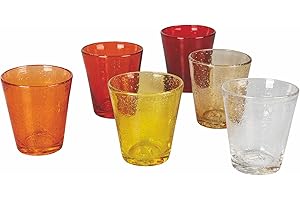 VILLA D'ESTE HOME TIVOLI Villa d’Este Home Tivoli Cancun Sunset Lot de 6 verres à eau en pâte de verre soufflé 330 ml