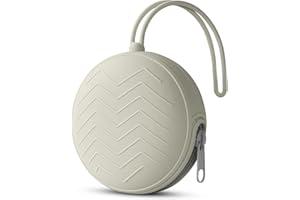 Aolso Boîte à Tétine en Silicone Pour Bébé, Rangement Pour Tétine, sac Tétine sans BPA, Boîte de Rangement Tétine Portable, Boîte Tétine étanche, Filles et Garçons (Gris clair)