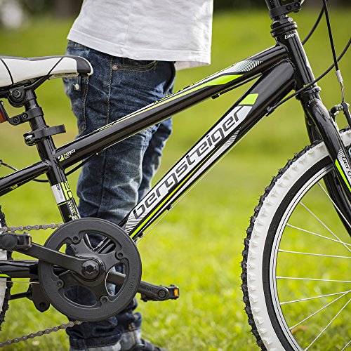 Bergsteiger Kansas 20 Zoll Mountainbike, Hardtail, Shimano-Schaltung, cooles Kindermountainbike, geeignet für 6 – 9 Jahre - 8