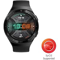 HUAWEI Watch GT 2e Sport (Graphite Black, 46mm, 2 Weeks Battery, Music Control, 100 Workout Modes, SpO2 & Heartrate Monitor, Accurate GPS, AMOLED Display, Smart Notifications, Custom Watch Faces)