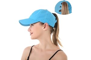 YAMEE Cappello da Baseball Donna Estate Pony cap, Berretto da Baseball da Donna a Coda di Cavallo, ponycap Asciugatura Rapida Cappello Cappello con Visiera(Circonferenza della Testa: 57-58 cm)