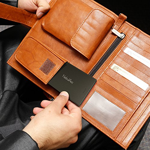 NebulAcc 5000mAh Externer Akku mit integriertem Kabel Lightning & USB-C Adapter Ultra Slim Powerbank Sagitta Portable Ladegerät für iPhone Samsung Galaxy Huawei OnePlus und weitere Geräte - 7