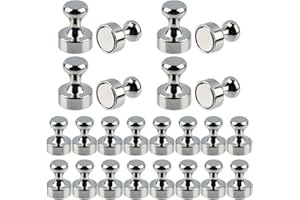 OTYMIOW Calamite Magneti per Lavagna Magnetica 24PZ Calamite Magneti Potenti 12 x 16 mm Magneti Neodimio con Scatola Calamite Piccole Magneti Rotondi Magneti Extra Forti per Frigorifero, Lavagna