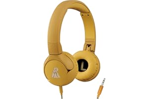 POGS The Elephant słuchawki dla dzieci z kablem | Składane, wytrzymałe słuchawki dla dzieci od 3 lat z regulacją głośności, mikrofonem, ogranicznikiem 85 dB | funkcja udostępniania muzyki | kabel AUX