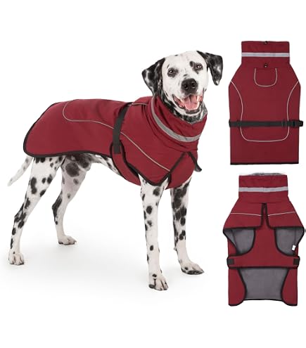 Kentucky Dogwear Hundemantel – Reflektierend & Wasserdicht, Silber, Größe XL (60-70 Cm)