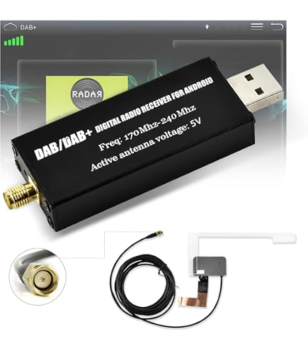 Antenna Radio DAB Digitale Per Auto Con Cavo Da 3m E Porta MCX - Ricevitore Aereo Da Vetro
