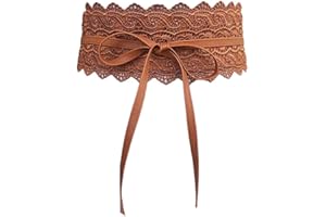 Oyccen Femmes Dentelle Large Ceintures Robe Décoration Ceinture Bowknot Sangle de Taille