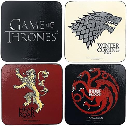 Game Of Thrones Coaster Set (One size) (Multicoloured)