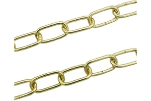 CHRISTOPH PALME LEUCHTEN 1,5m Eisenkette Gold ø 2mm Glatt Zierkette Rundstahlkette Rundgliederkette Ringkette vermessing