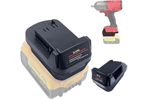 TEPULAS DL18ML Battery Adapter for Dewalt to for Milwaukee 18V 20V Battery Adaptor, Battery Adapter Converter for Dewalt 18V Li-ion Batteries to Milwaukee M18 18V Power Tool(No Battery)