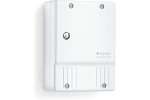 Steinel 550615 Interruptor crepuscular NightMatic 3000 Vario, Blanco, eficiente de la energía, IP54, para el Exterior, Montaje Pared