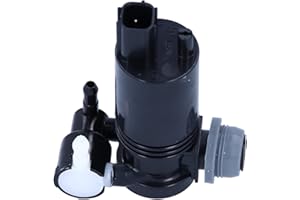 YMIKO Scheibenwaschpumpe Vorne, Scheibenwaschpumpenmotor mit 2 Ausgängen, Kompatibel mit für MK6 2002–2015, OEM-Nummer: 1S7117K624FD, 1S7117K624FE, 1231600, 1355124, 1 355 124