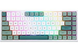 EPOMAKER EP84 Pro Tastiera meccanica da gioco aggiornata al 75% con software programmabile, RGB, Hot Swap, 2,4 GHz/Bluetooth 5.0/USB-C, NKRO, Keycaps PBT a sublimazione per Mac/Win/Gamers