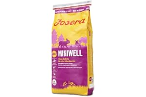 JOSERA Miniwell (1 x 15 kg) | Hundefutter für kleine Rassen | extra verträgliche Rezeptur mit Geflügel | Super Premium Trockenfutter für ausgewachsene Hunde | 1er Pack