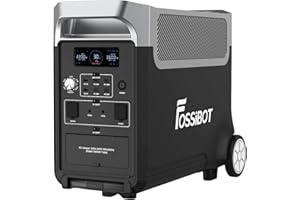 FOSSiBOT F3600 Pro Przenośna stacja zasilania, 3840 Wh LiFePO4 Powerstation, 3 x 230 V AC Outputs 3600 W (7200 W Peak), generator solarny Kontrola aplikacji, rozszerzenie do 11520Wh