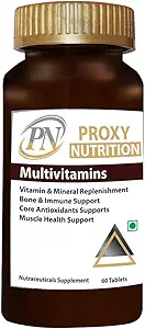 Proxy Nutrition Multivitamin with Immunity Boosters For Men And Women Consisting Vitamins, Minerals and Nutrition supplement (60 Tablets)