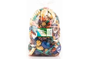 Potpourri vanilj doftande torkade blommor + 1 organzapåse | stort paket 1100 ml = 150-190 g | Blommig dekoration