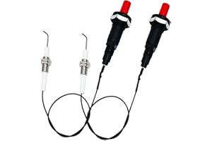 MENSI Taster Piezo - Set di 2 accenditori per barbecue a gas/Range Spaker