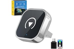 Trådlös CarPlay adapter för iPhone CarPlay/Android Auto, snabb uppgradering till trådlös funktion, plug & play, Bluetooth 5.2