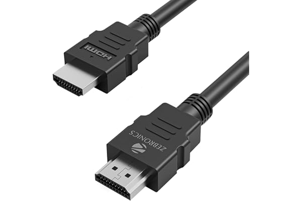 Zebronics -Haa3020C (3M) Hdmi Cable, Supports Arc & Cec Extension Which Supports Upto 32 Audio Channels,Compatible With Hdmi-Enabled Devices Like Tvs, Displays, Computers, Playstation, Black