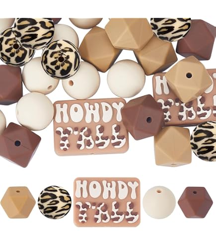 30 Stück 16 Mm Leopardenmuster Holzperlen – Runde Lochperlen, Für Schmuck DIY, Basteln, Gelb