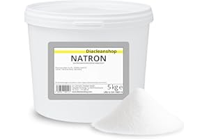 ‎DIACLEANSHOP DIACLEANSHOP Natron Pulver 5kg – Pharmaqualität E500ii | Deutsche Herstellung & Abfüllung | vielseitig für Küche, Backen, Haushalt, Bad, Körperpflege & DIY