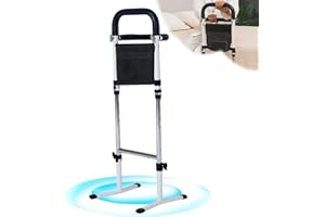 Bekasa supporto in piedi per anziani, regolabile in altezza aiuto per alzarsi dal letto Anziani supporto wc per anziani Ausili per la Mobilità per la Casa, Letto, WC, Divano