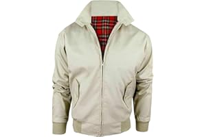 LE11-Harrington Jacket Men's Classic Retro scooter 1970's vintage bomber mod coat top