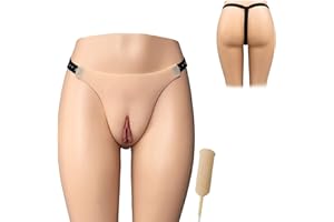 Tex-Eorey Culotte De Vagin en Silicone Faux Culotte De Chameau Réaliste Culotte Gaff pour Homme pour Travesti Transgenre