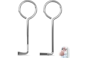 XUEFENFEI 2 Stück Dietrich Set Profi, Edelstahl Buntbartschlüssel Universal, Universal Dietrich Schlüssel, für Bunt-Bart-Schloss Öffner, Täglicher und Professionellen Schlosserdienst (Silber)