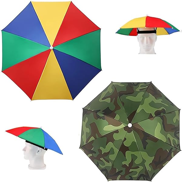 Parasol Enfant Chapeau Parapluie Pliable - Multicolore - Protection Soleil/pluie - Pour Carnaval, Jardinage, Pêche Ombrelle Cybex