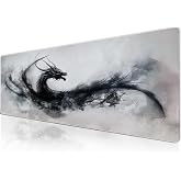 Klasse Pro - 10 Farklı Model Dikişli Kenar 90x40 cm Oyuncu Gaming Mouse Pad (Nyrox, 90x40 cm)