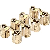 QUARKZMAN Invisible Laiton Barillet Charnières, 40pcs 4x17mm Laiton