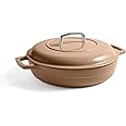 Martha by Martha Stewart 3.5 QT Enameled Cast Iron Braiser w/Lid - Ganache