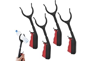 SABVITA Portatile Pinza Raccogli Oggetti, 30cm Pinza Raccogli Rifiuti, Testa Rotante 360° Pinza Prendi Oggetti, Raccoglitore di Immondizia per Anziani e Bambini, Pinza per Raccogliere (4 Pezzi)