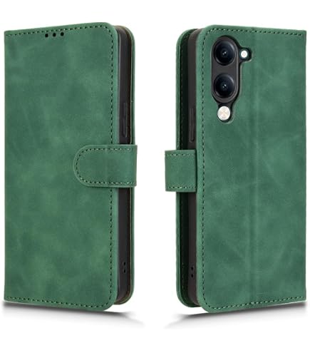 Ebzzliy Handyhülle Für VIVO Y29s / Y04 4G – Flip Cover Mit Standfunktion, Kartenfach & Magnetverschluss, Schwarz