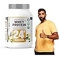 NATURALTEIN Natural Whey Protein 1 kg | Max Vanilla Flavour| 24g Protein Per Serving | No Added Sugar | Sweetened with Stevia | Non-GMO | Soy-Free | Gluten-Free | Super Mixability | 100% Natural