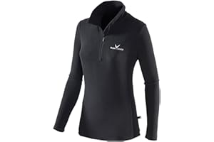 Black Crevice Damen Fleece-Skirolli I Ski-Pullover für Damen Größen I Damen-Funktionsshirt I Damen Skirolli mit Reißverschluss I Midlayer aus 100% Microfleece