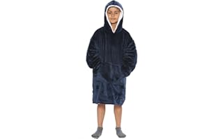 NOROZE Hoodie Blanket Kids | Boys Girls Oversized Hoodie Warm Sherpa Fleece Hooded Sweatshirt, Unisex Wearable Blanket Hoodie unicorn | One Size Fits All 7-13 Years