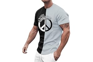 LAOSU T-Shirt Homme Manches Courtes Confort Printemps Été Tops Tendance Casual Hauts Chic Pas Cher Streetwear Vintage Personnalisé Décontractés Mode Tee Shirt Beau Grande Taille Tshirt Col Rond