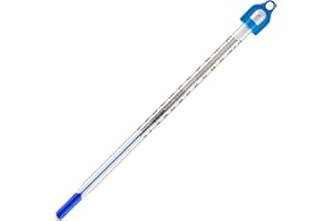THERMOMETER WORLD Termómetro de vidrio de 10 a 110 155 mm para medir agua líquida, cerveza casera, vino y cerveza o para laboratorio, uso científico, fabricado en Reino Unido